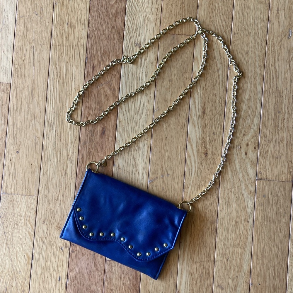 MUDPIE MINI LEATHER CROSSBODY BAG